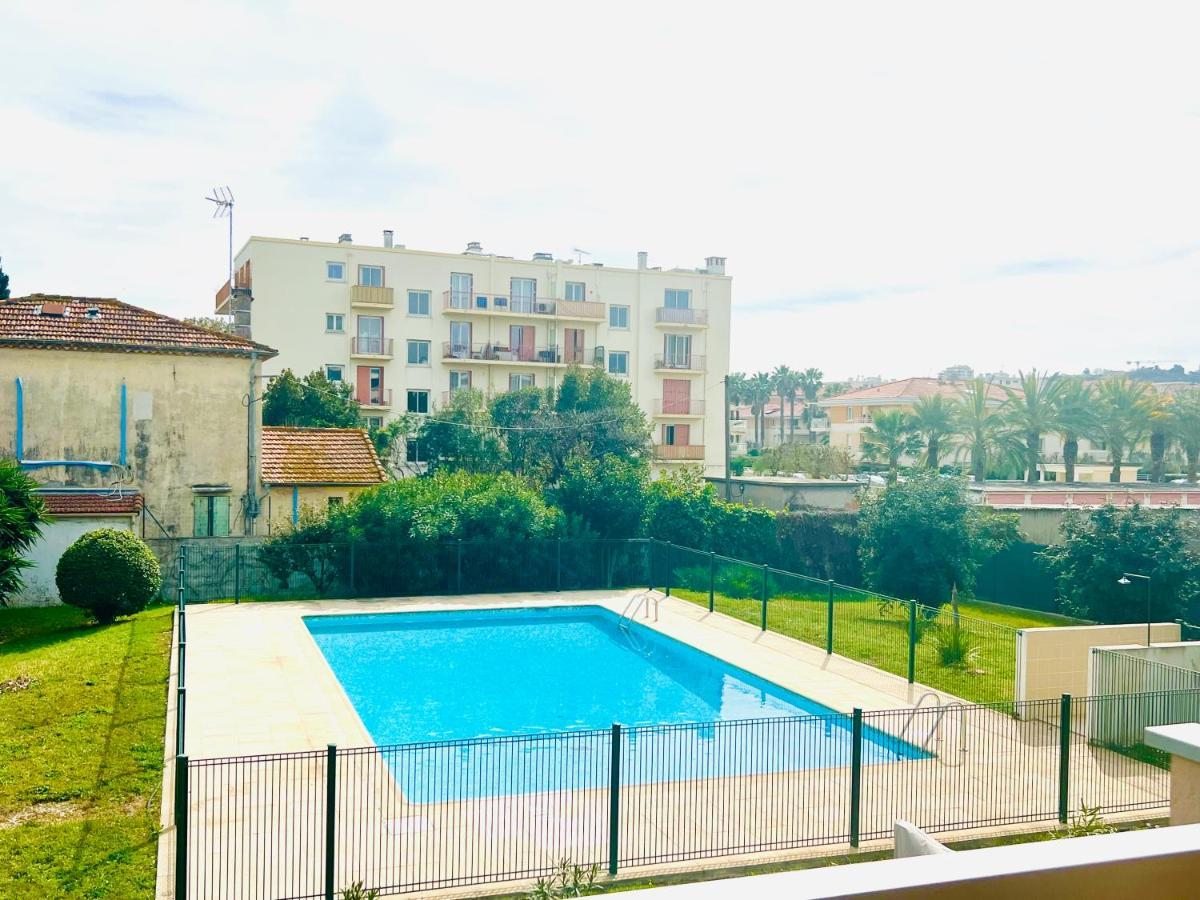 Les Palmiers - Appartement Avec Piscine Proche Plages - Wifi Et Clim Antibes Bagian luar foto