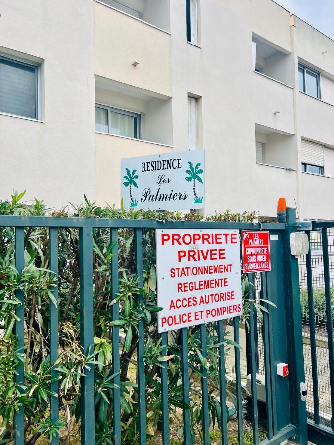Les Palmiers - Appartement Avec Piscine Proche Plages - Wifi Et Clim Antibes Bagian luar foto